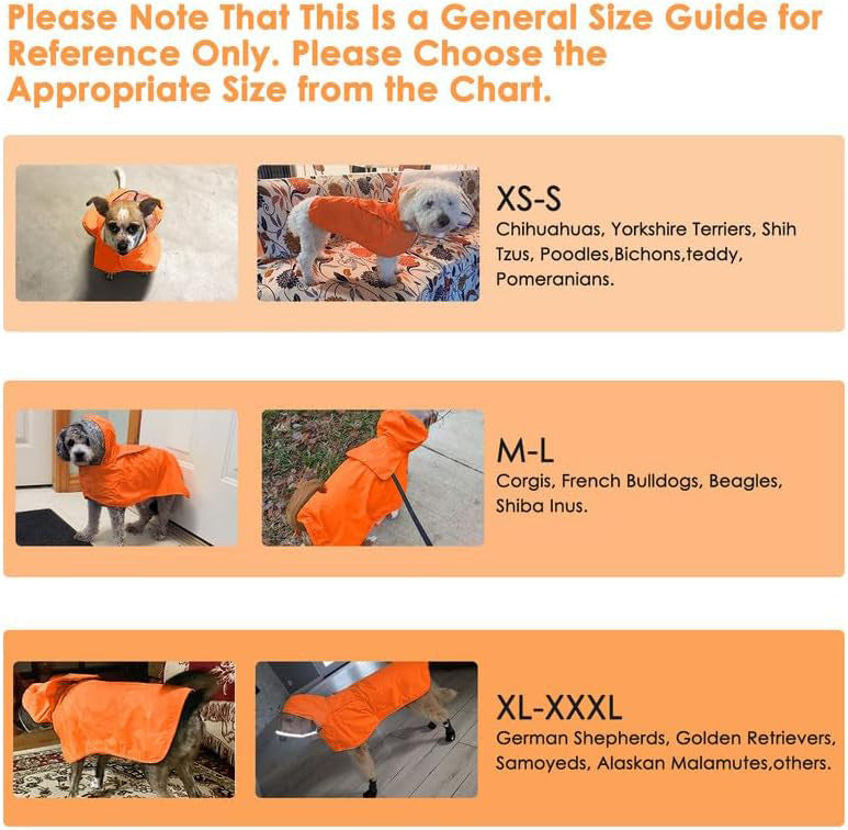 Dog Raincoat Waterproof