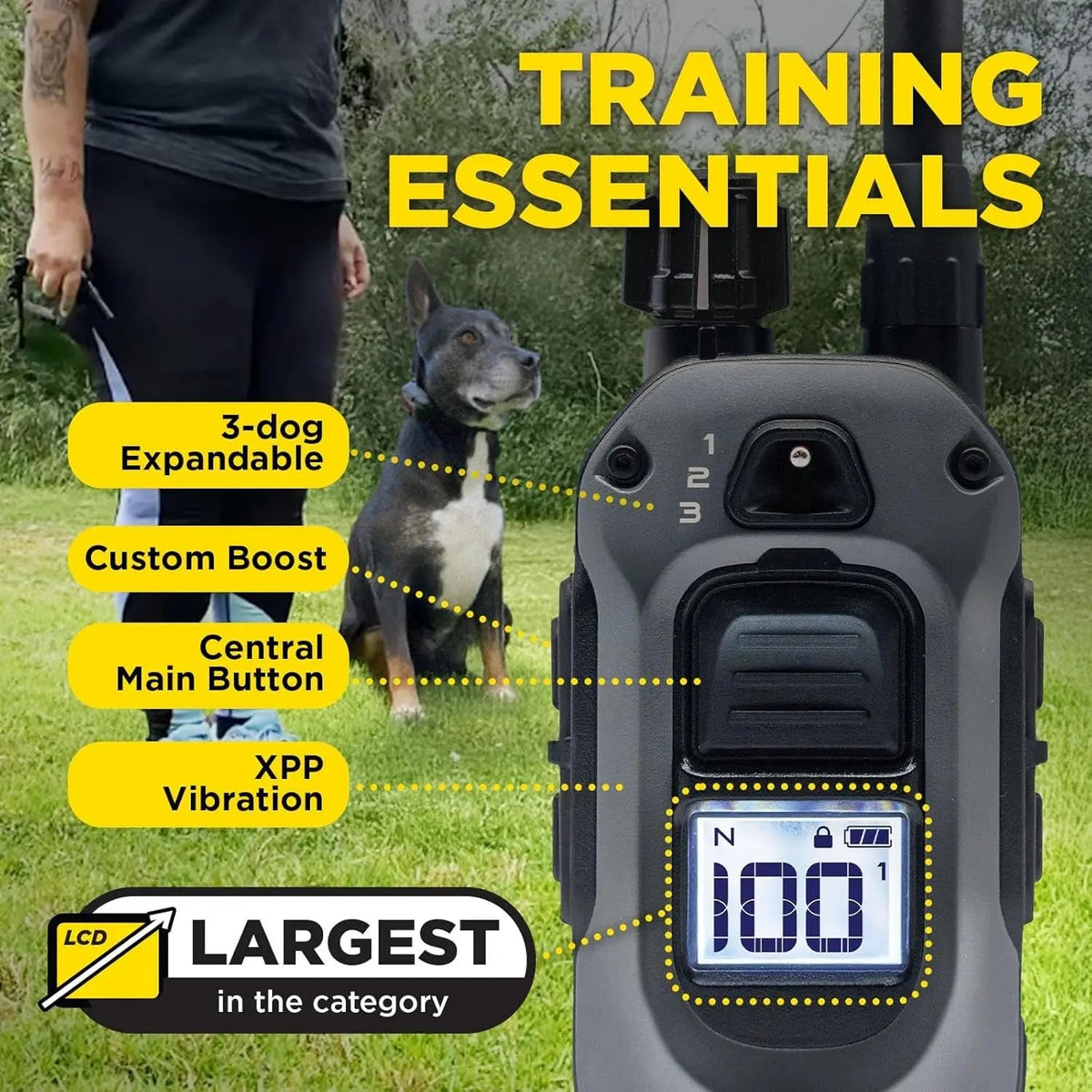 2 Dogs Training Collar Remote 1/2 Mile Waterproof
