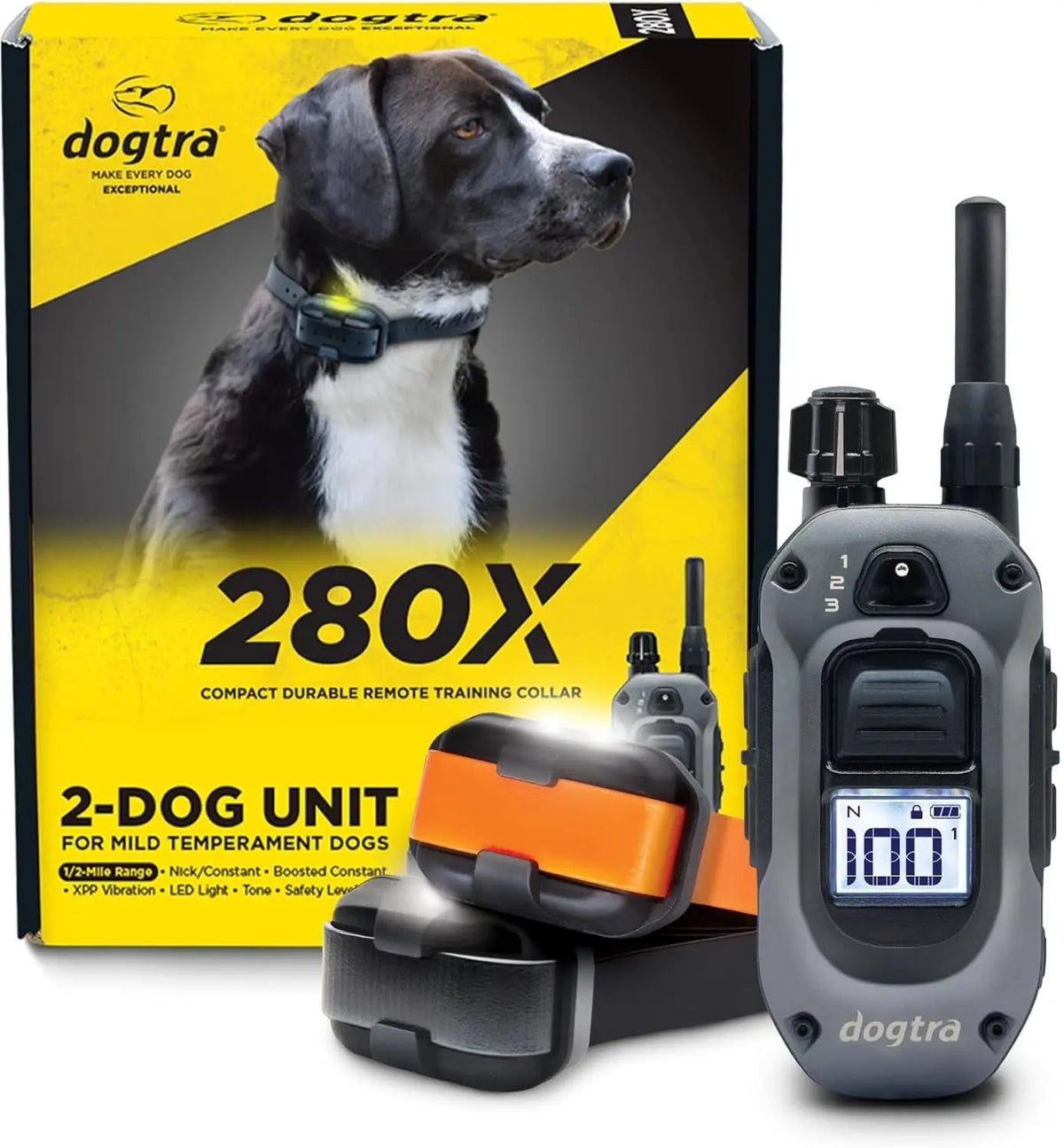2 Dogs Training Collar Remote 1/2 Mile Waterproof