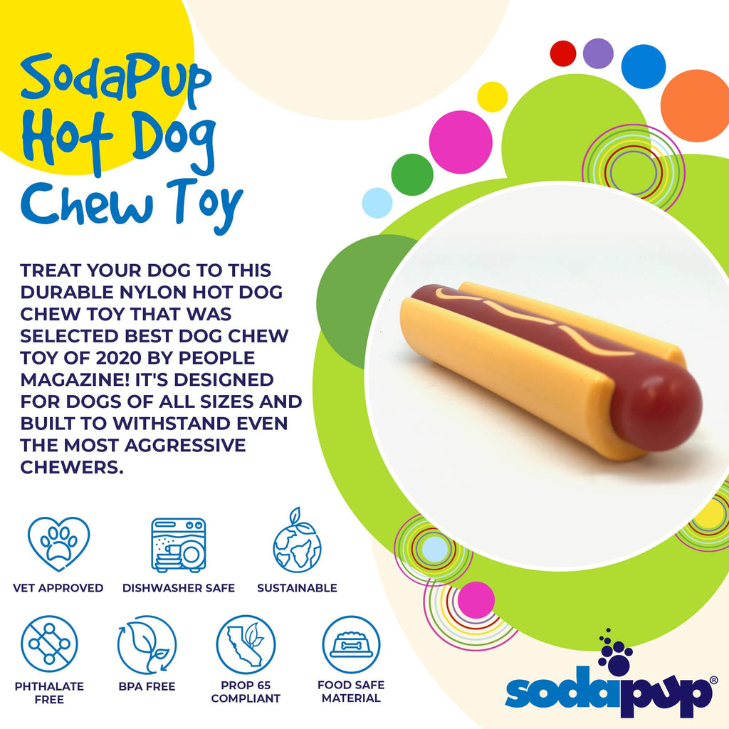 Hot Dog Nylon Dog Toy