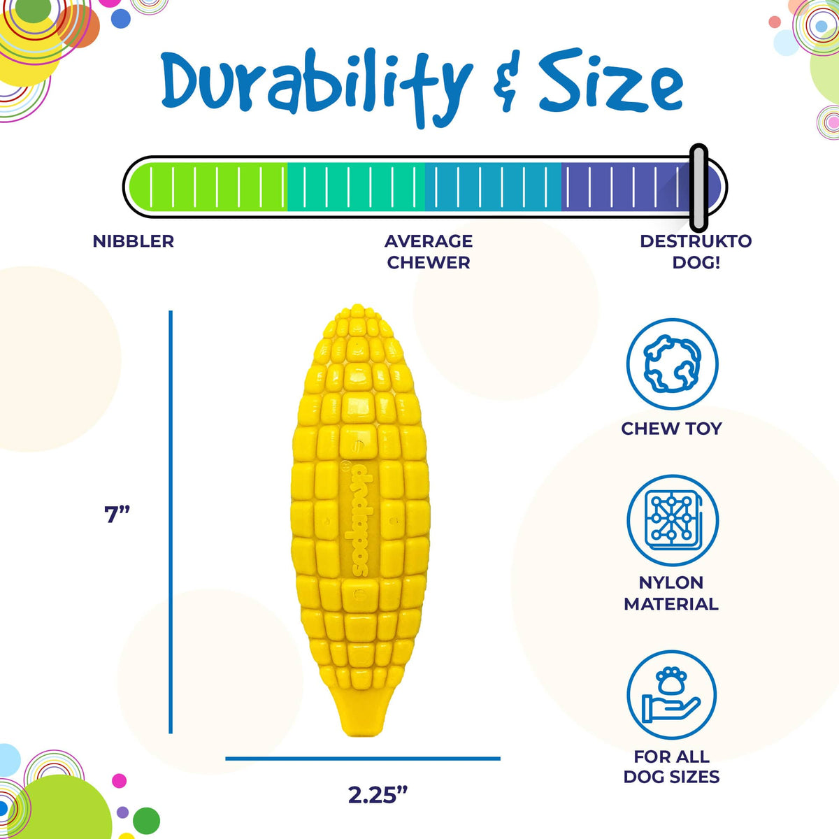 Corn on the CobToy for Aggressive Chewers