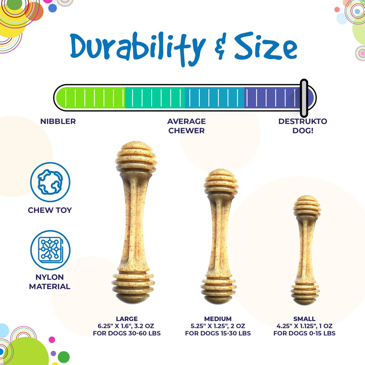 Nylon Dog Toy for Aggressive Chewers