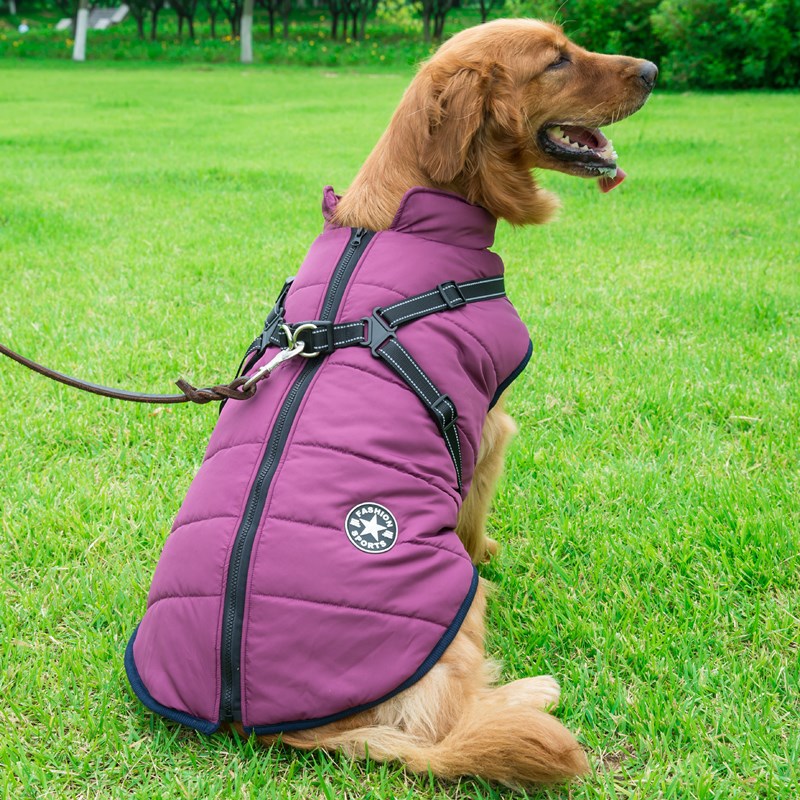 Reflective Large Dog Clothes Cold- Waterproof