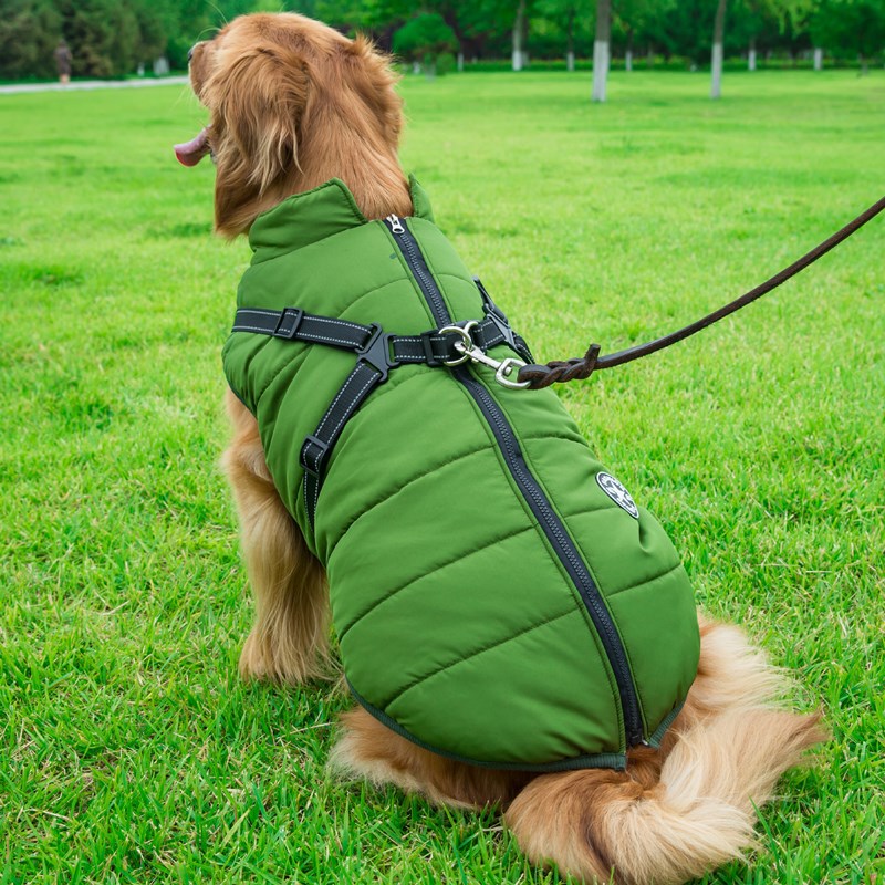 Reflective Large Dog Clothes Cold- Waterproof