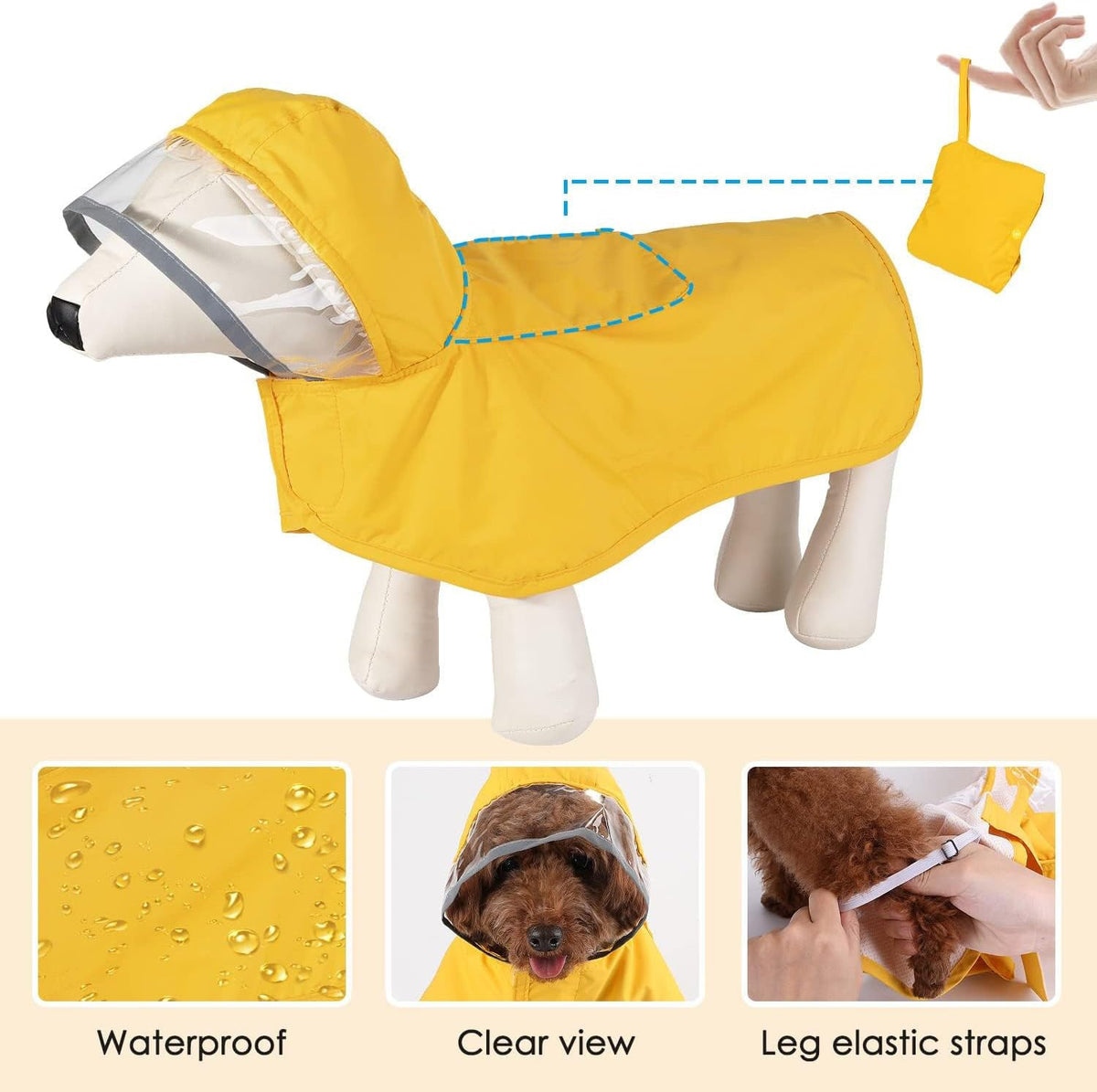 Dog Raincoat Waterproof
