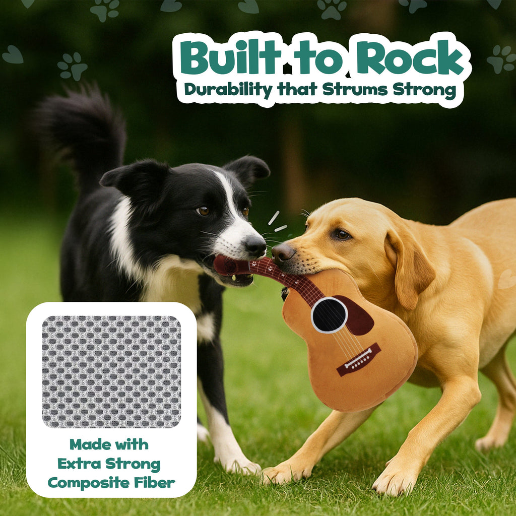 PUPROAR Guitar Dog Toy