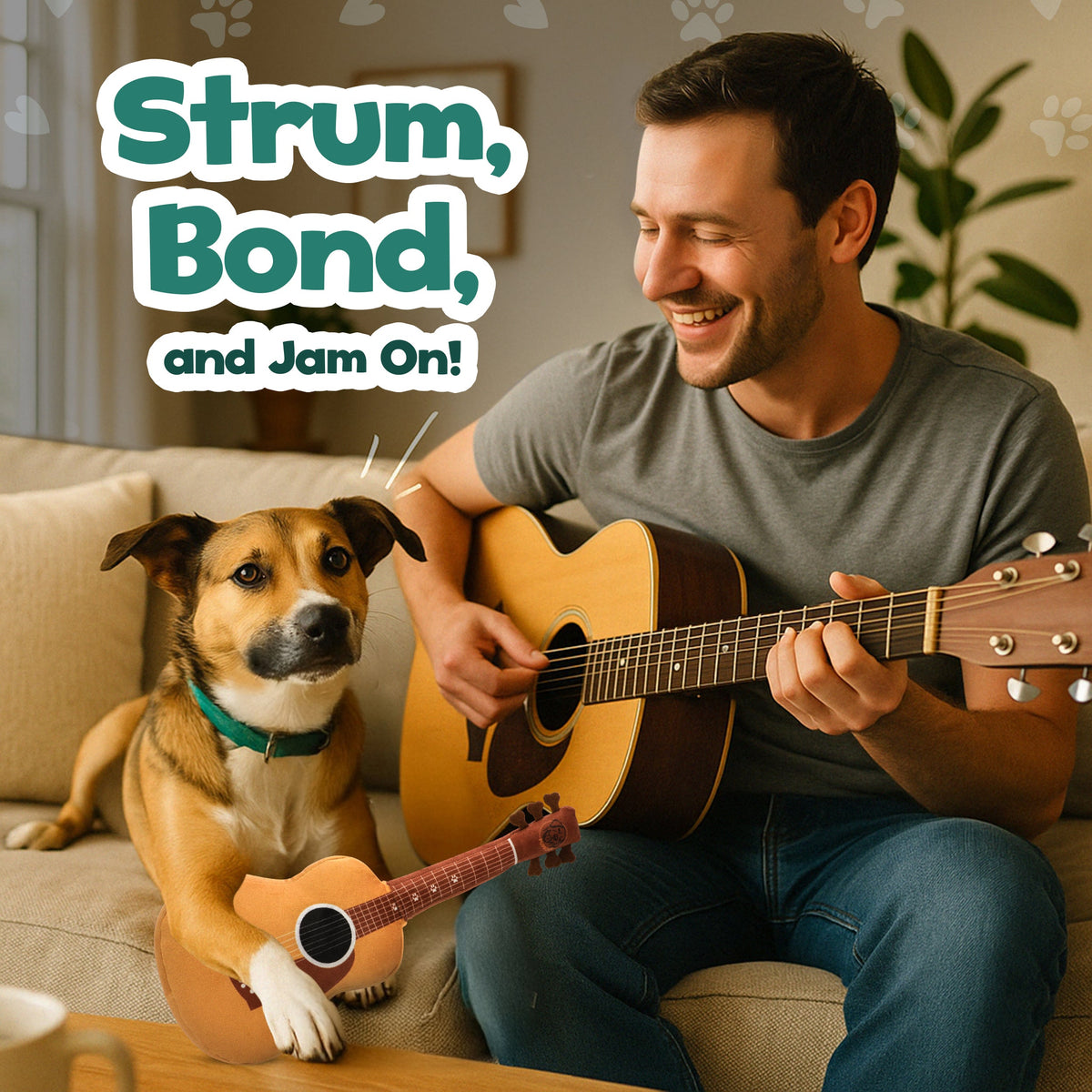 PUPROAR Guitar Dog Toy