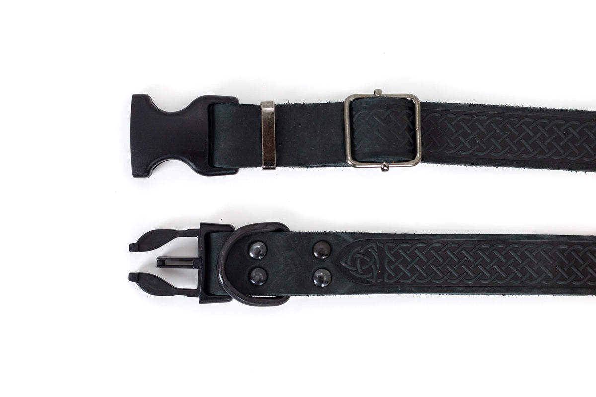 Quick-Release Leather Collar