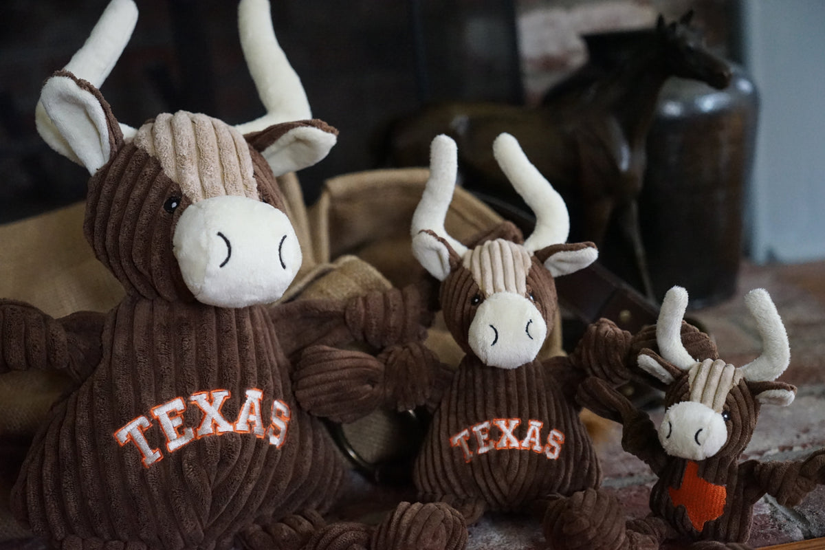 Texas Longhorn Plush Dog Toy