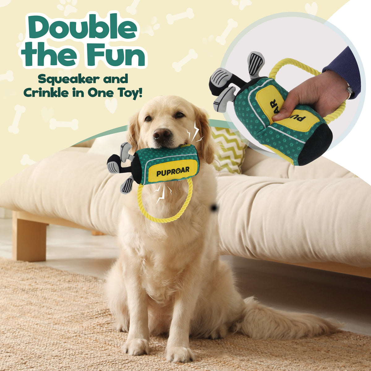 PUPROAR Golf Dog Toy