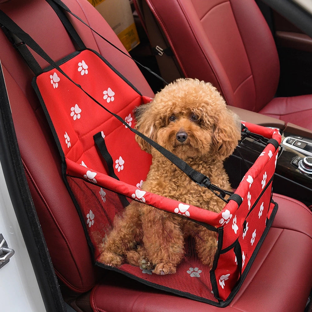 Dog Safety Mesh Travel Carrier Basket