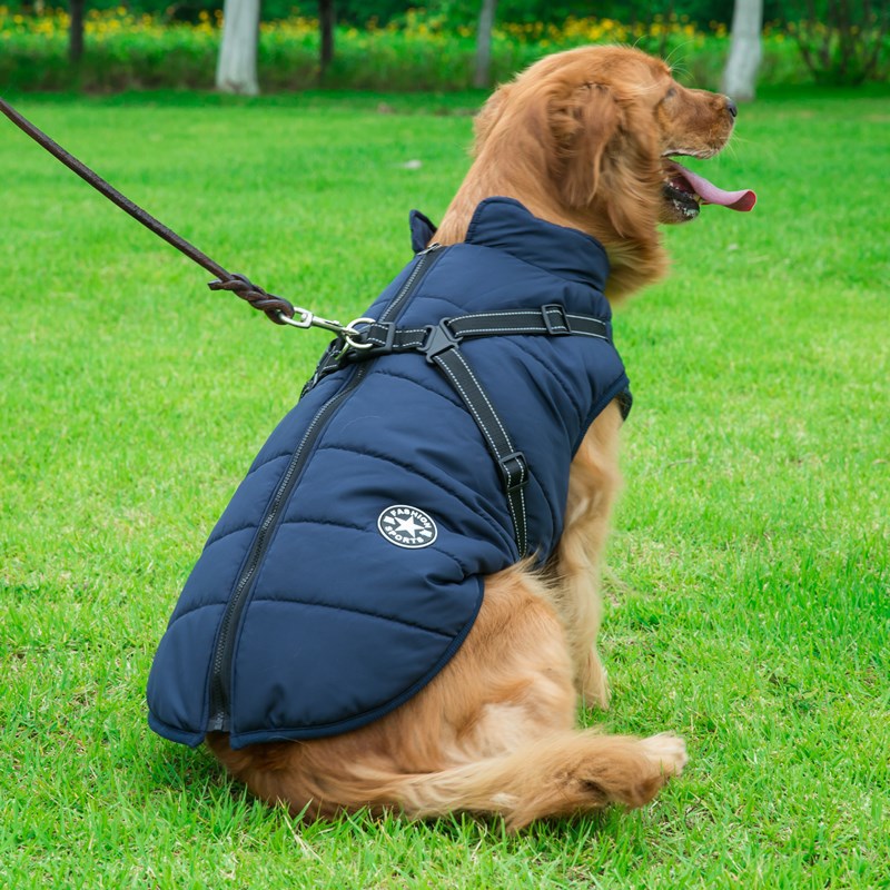 Reflective Large Dog Clothes Cold- Waterproof