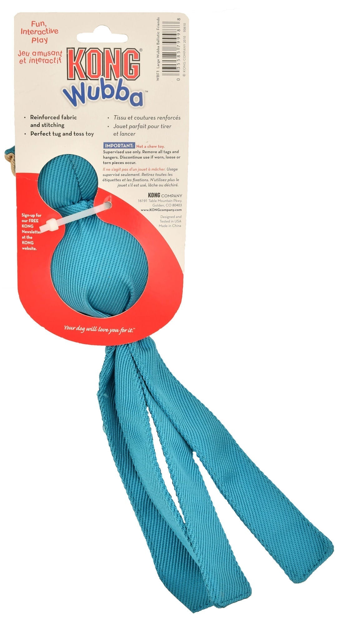 KONG Wubba Ballistic Durable Squeaker  Toys
