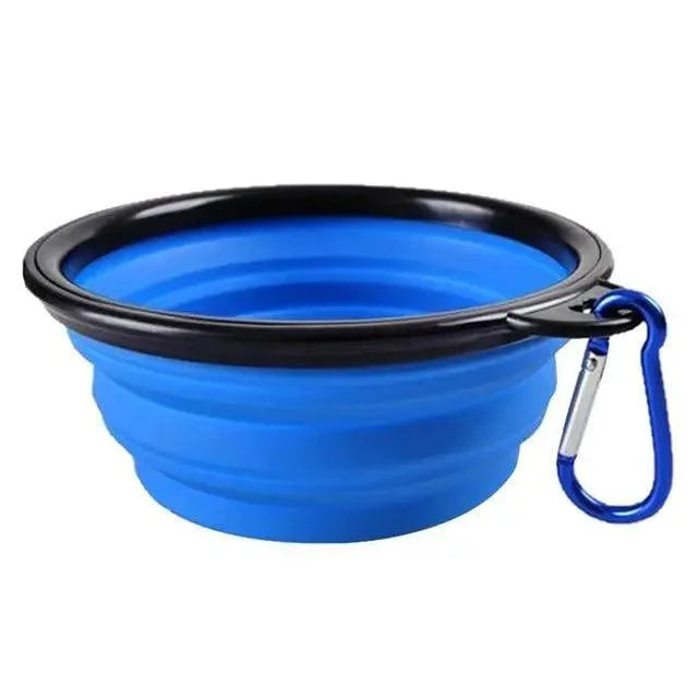 Colorful Collapsible Silicone Dog Food Water Bowl