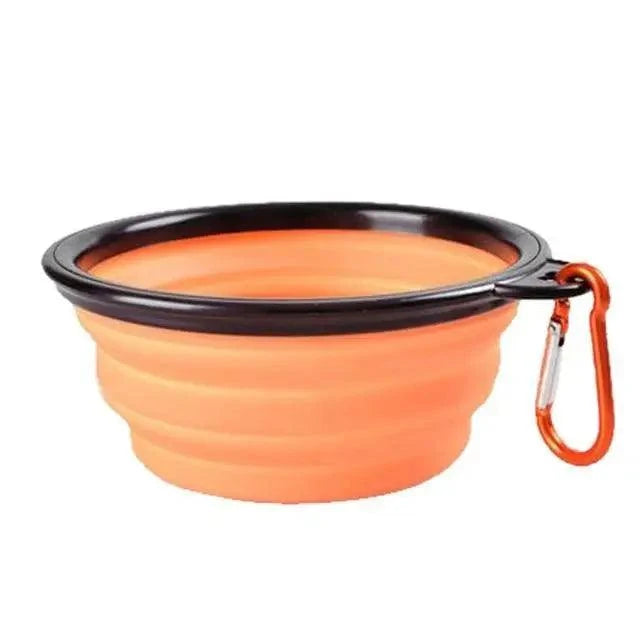 Colorful Collapsible Silicone Dog Food Water Bowl
