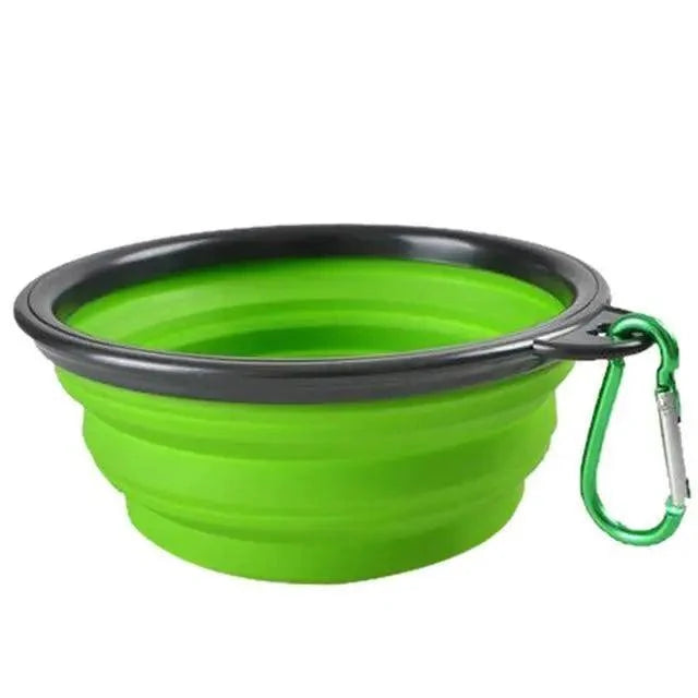 Colorful Collapsible Silicone Dog Food Water Bowl