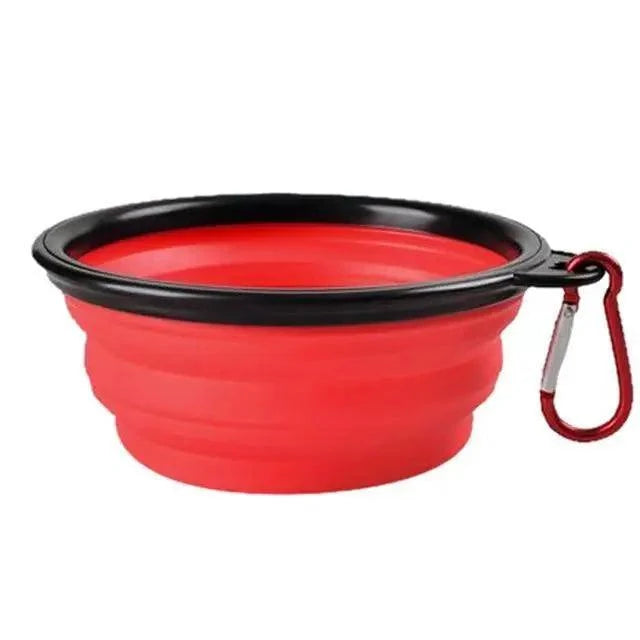 Colorful Collapsible Silicone Dog Food Water Bowl