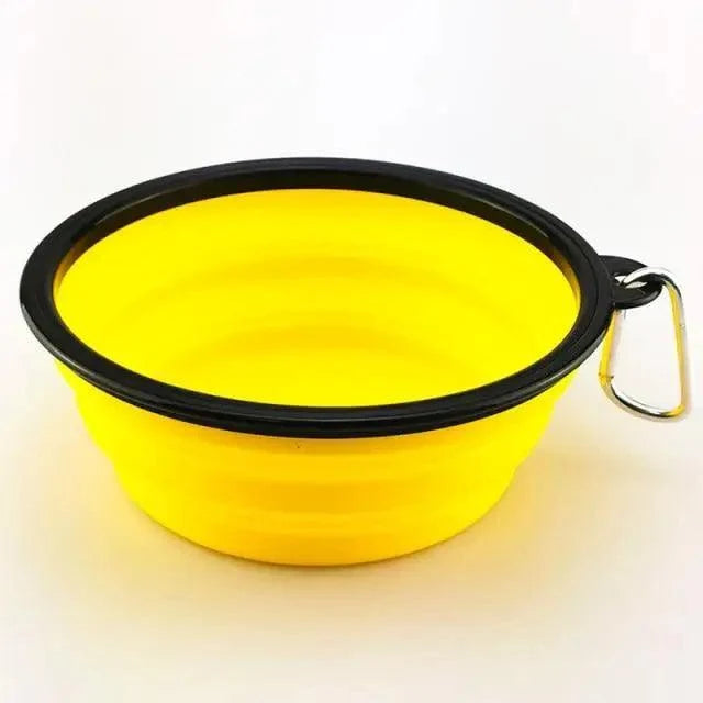 Colorful Collapsible Silicone Dog Food Water Bowl